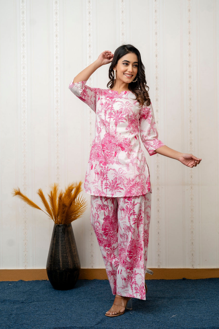 Rosewood Charm Botanical Cotton Co-ord Set — image 5
