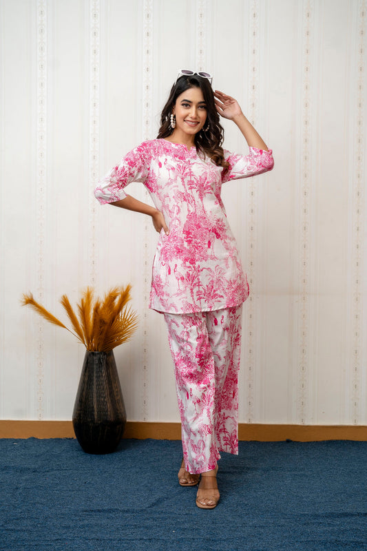 Rosewood Charm Botanical Cotton Co-ord Set - Me&My