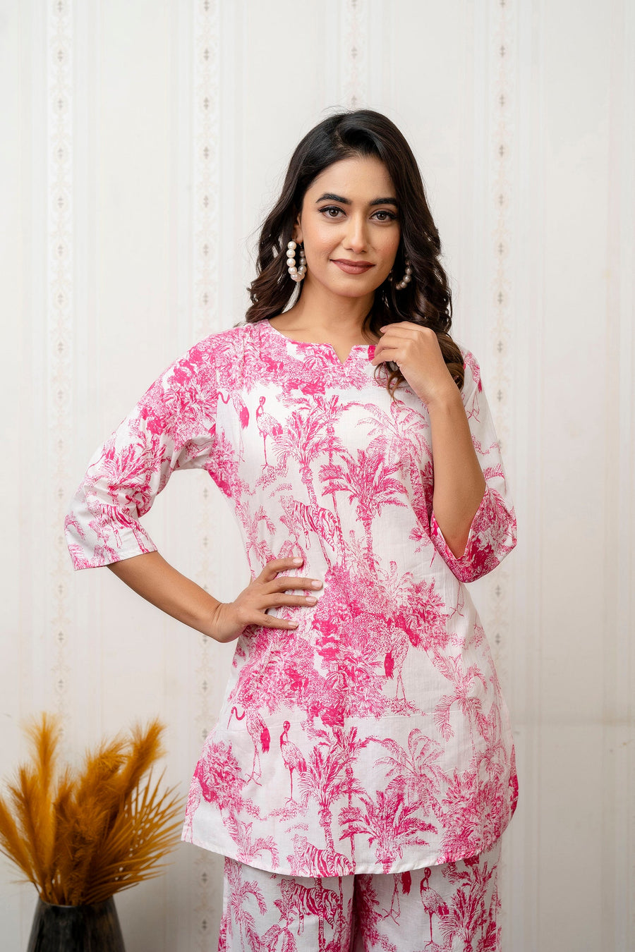 Rosewood Charm Botanical Cotton Co-ord Set — image 2
