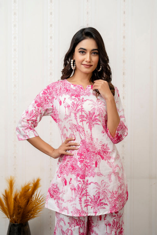 Rosewood Charm Botanical Cotton Co-ord Set - Me&My