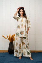 Garden Breeze White Botanical Cotton Co-ord Set