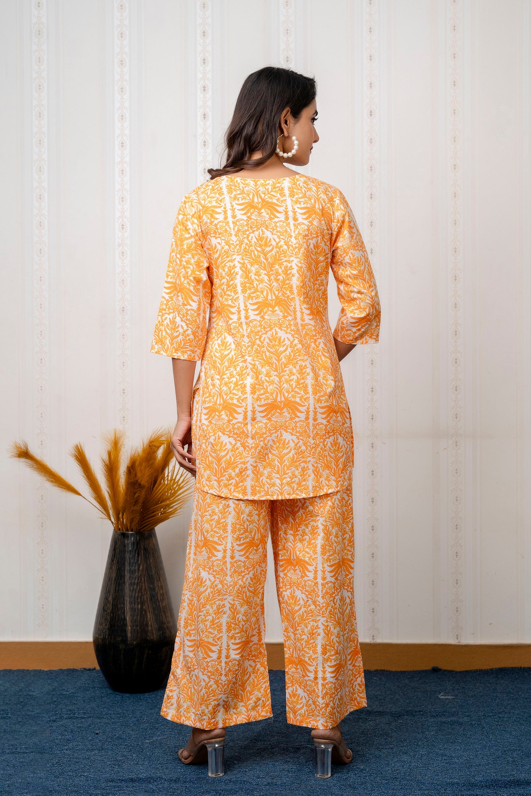 Citrus Grove Orange Botanical Cotton Co-ord Set from Me & My