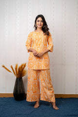 Citrus Grove Orange Botanical Cotton Co-ord Set from Me & My