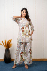 Lush Essence White Cotton Botanical Co-ord Set - Me&My