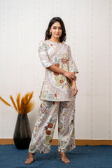 Lush Essence White Cotton Botanical Co-ord Set - Me&My