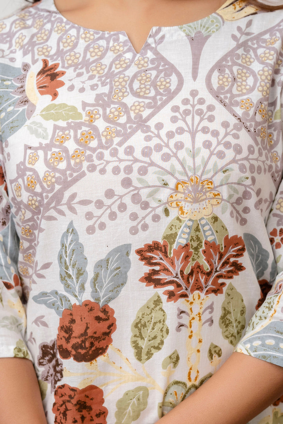 Lush Essence White Cotton Botanical Co-ord Set — image 9