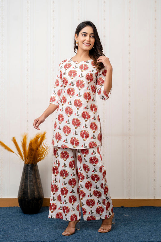 Ruby Grove Pomegranate Cotton Co-ord Set - Me&My