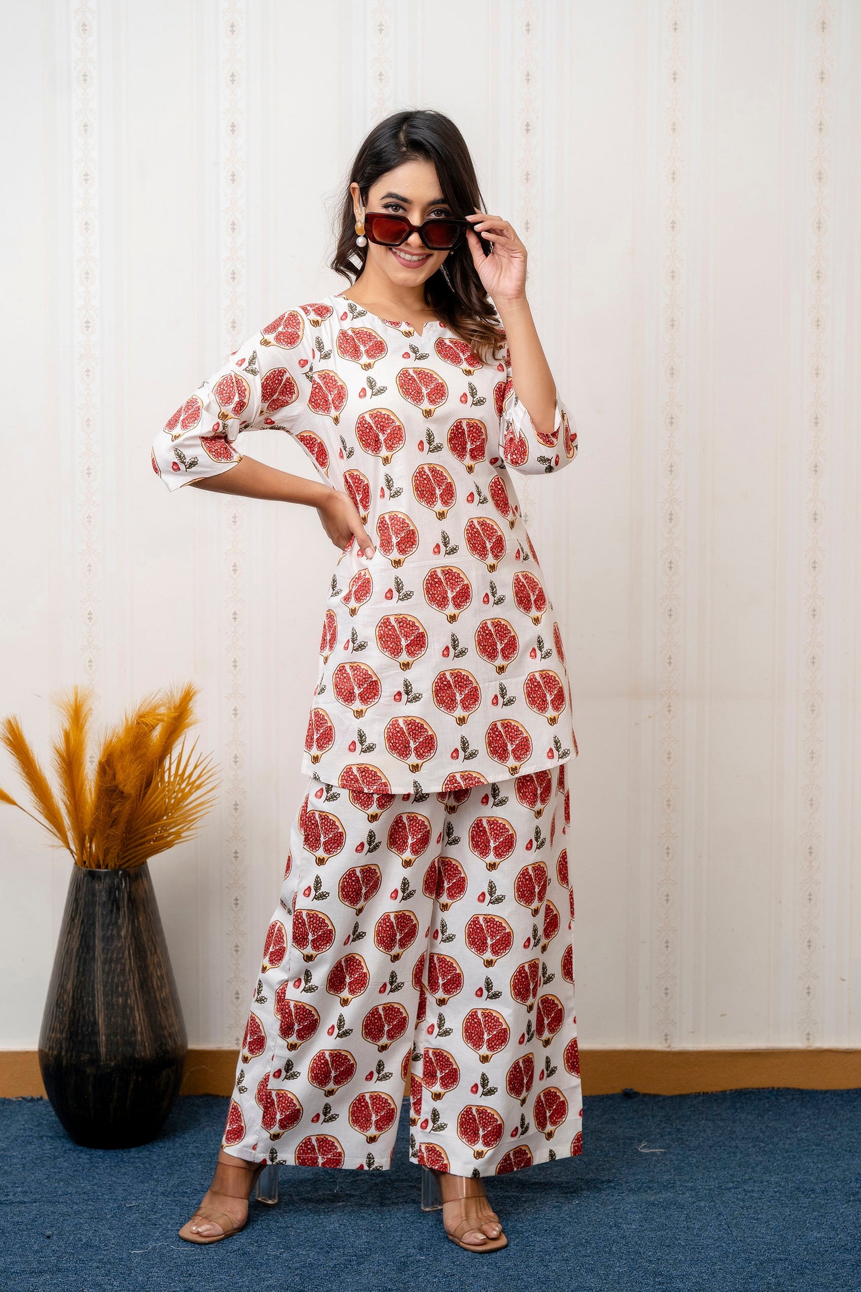 Ruby Grove Pomegranate Cotton Co-ord Set from Me & My