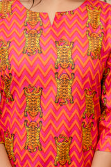 Pink Chevron Charm Cotton Co-ord Set - Me&My