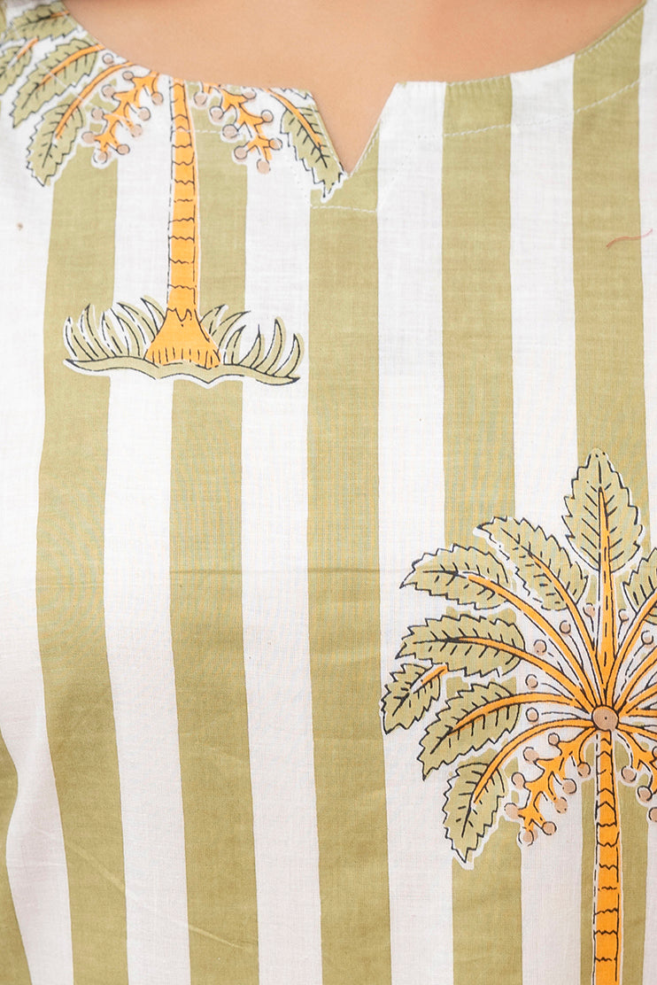 White Grove Stripe Cotton Co-ord Set — image 8