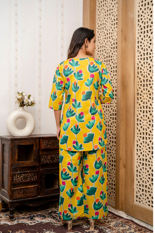 Marigold Elegance Cotton Co-ord Set - Me&My