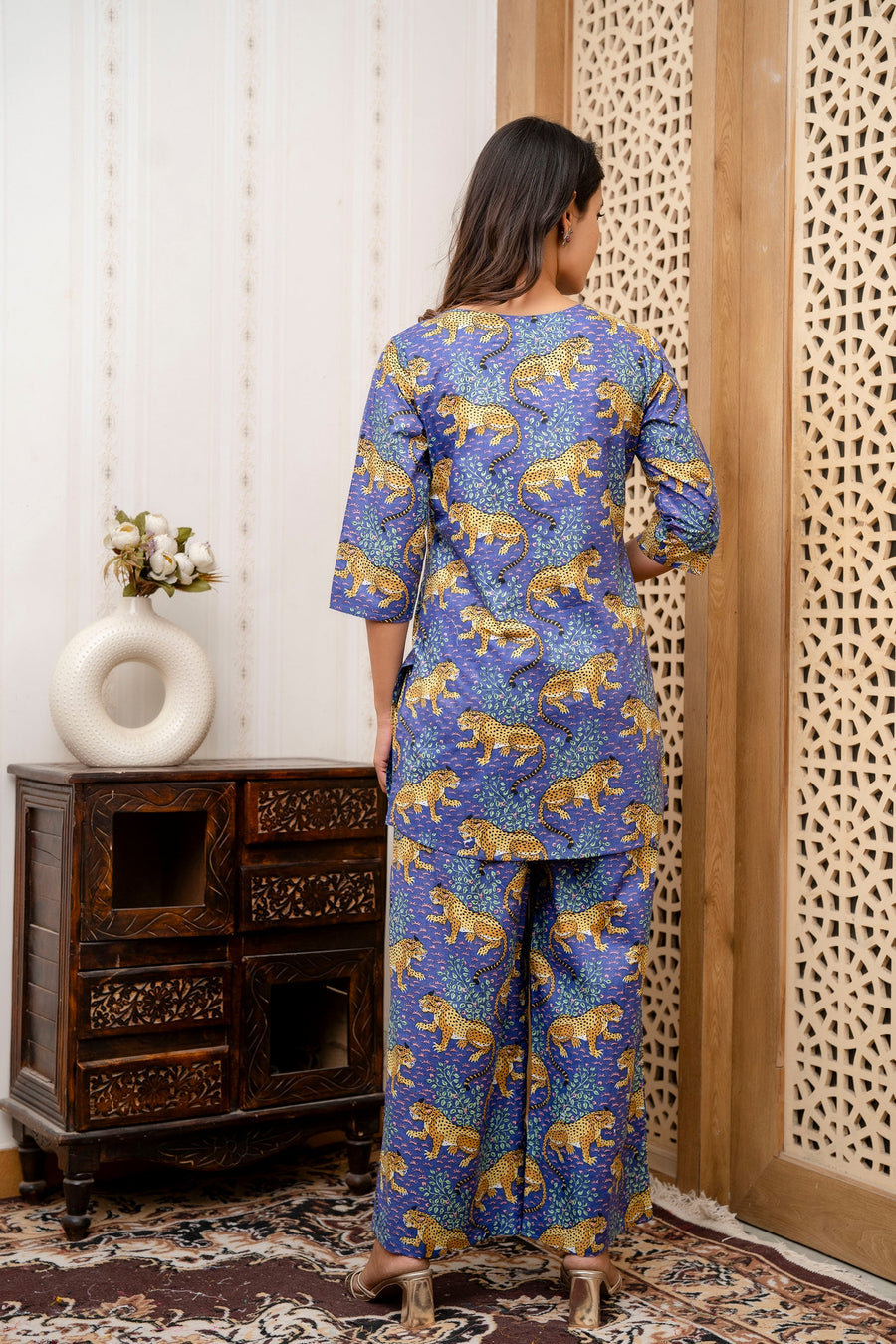 Violet Safari Cotton Co-ord Set — image 4