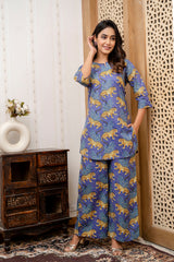 Violet Safari Cotton Co-ord Set - Me&My