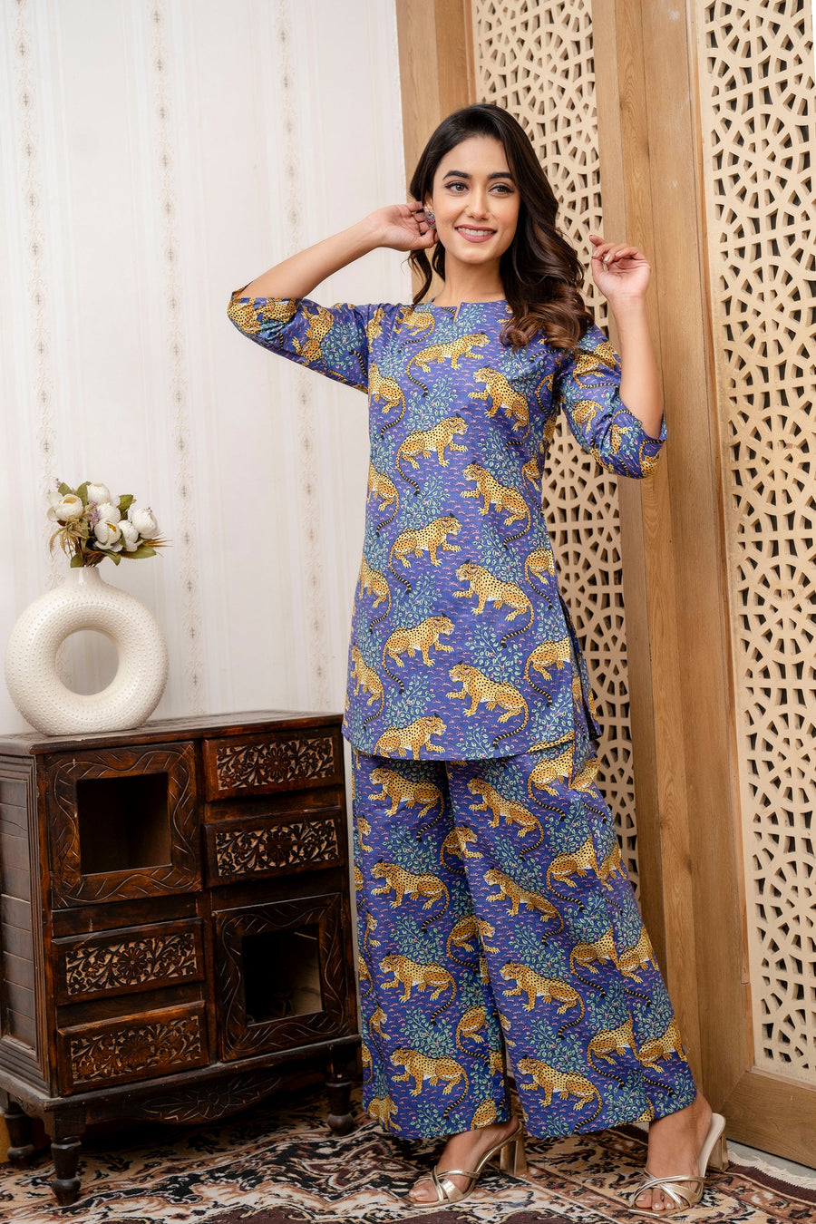 Violet Safari Cotton Co-ord Set — image 9