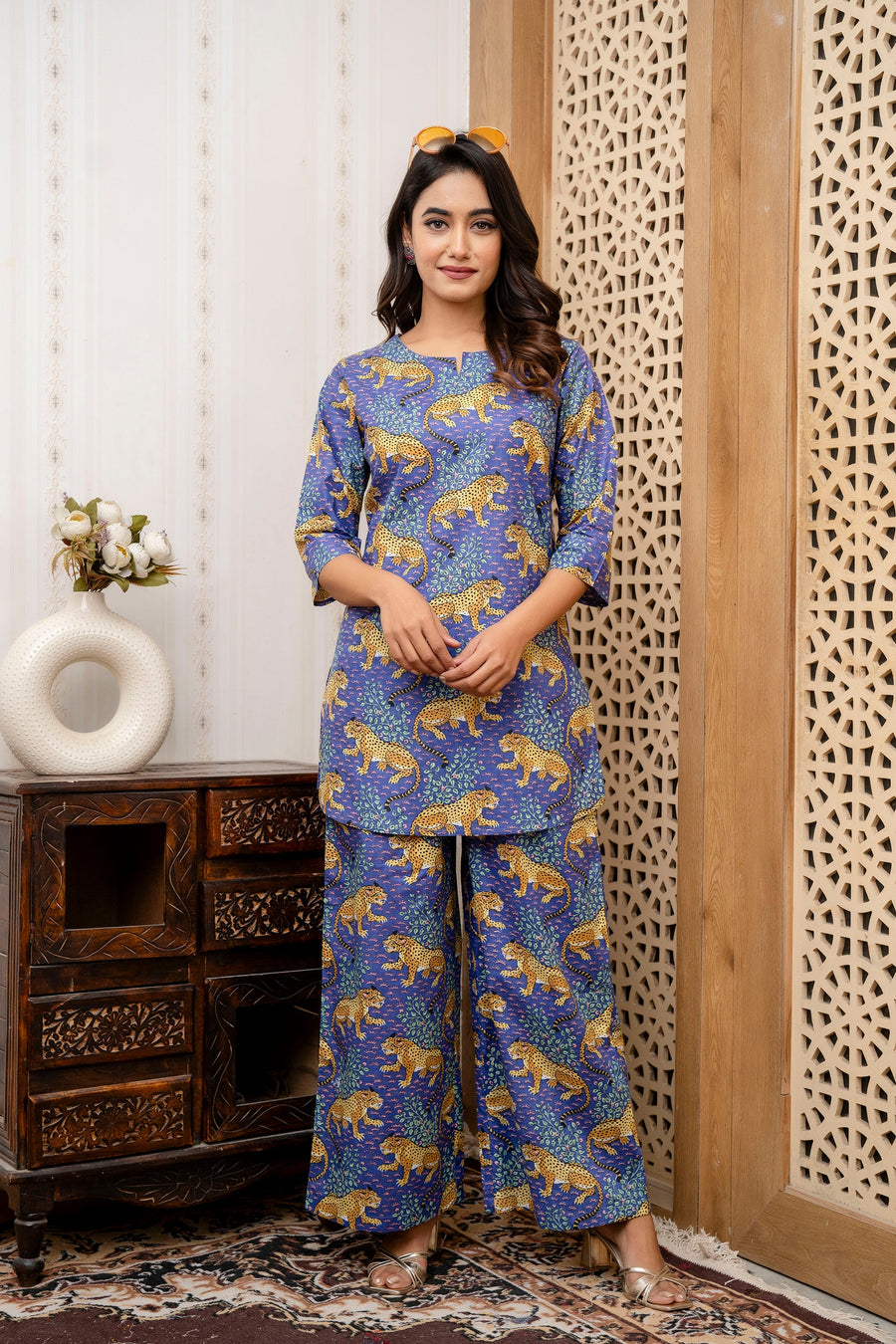 Violet Safari Cotton Co-ord Set — image 5
