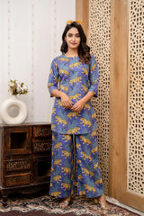 Violet Safari Cotton Co-ord Set - Me&My