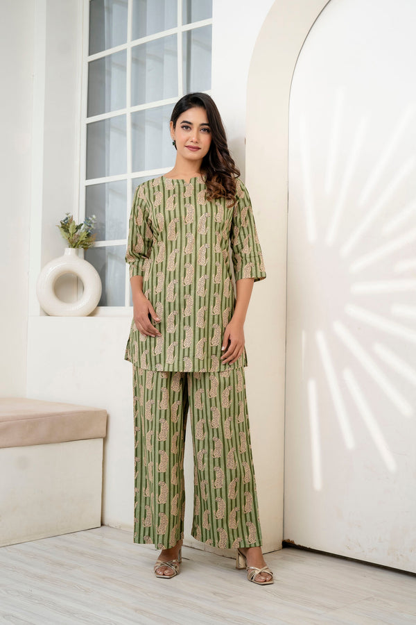 Emerald Wild Cotton Co-ord Set