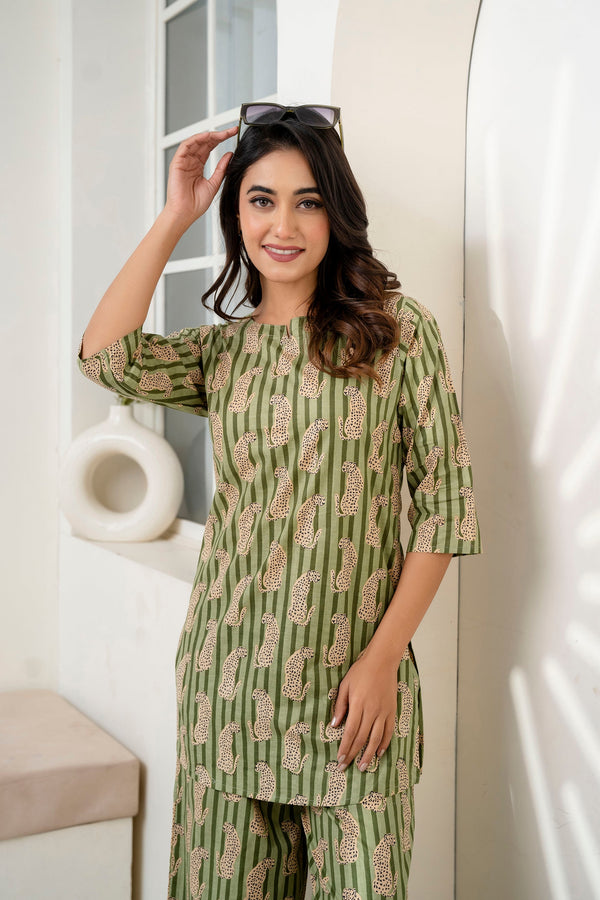 Emerald Wild Cotton Co-ord Set