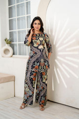 Noir Bloom Cotton Co-ord Set - Me&My