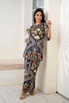 Noir Bloom Cotton Co-ord Set