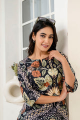 Noir Bloom Cotton Co-ord Set - Me&My