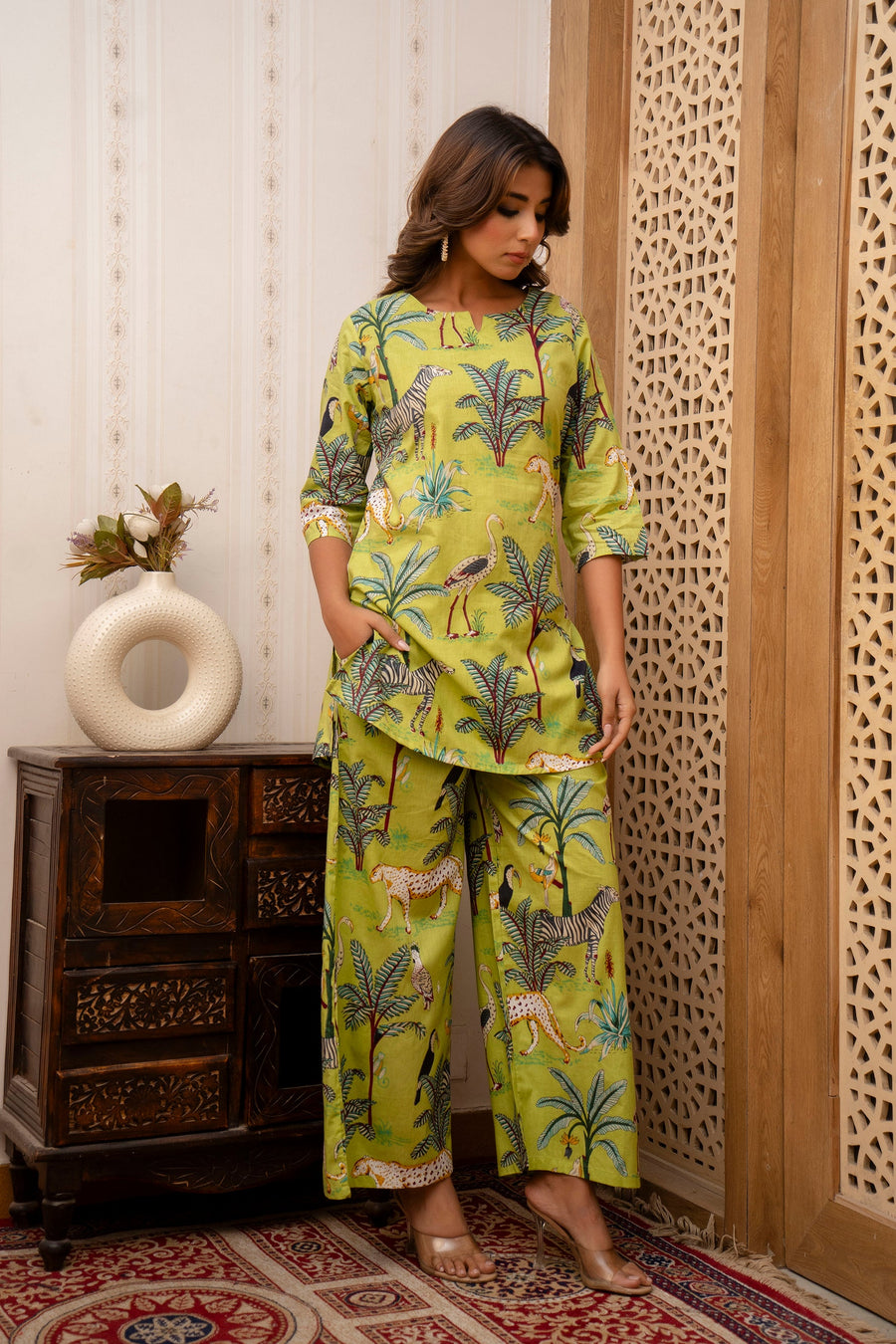 Emerald Whispers Cotton Co-ord Set — image 8