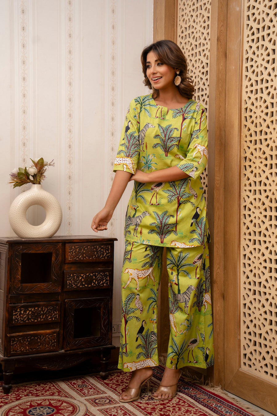 Emerald Whispers Cotton Co-ord Set — image 5