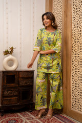 Emerald Whispers Cotton Co-ord Set - Me&My