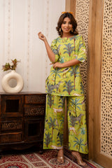 Emerald Whispers Cotton Co-ord Set - Me&My