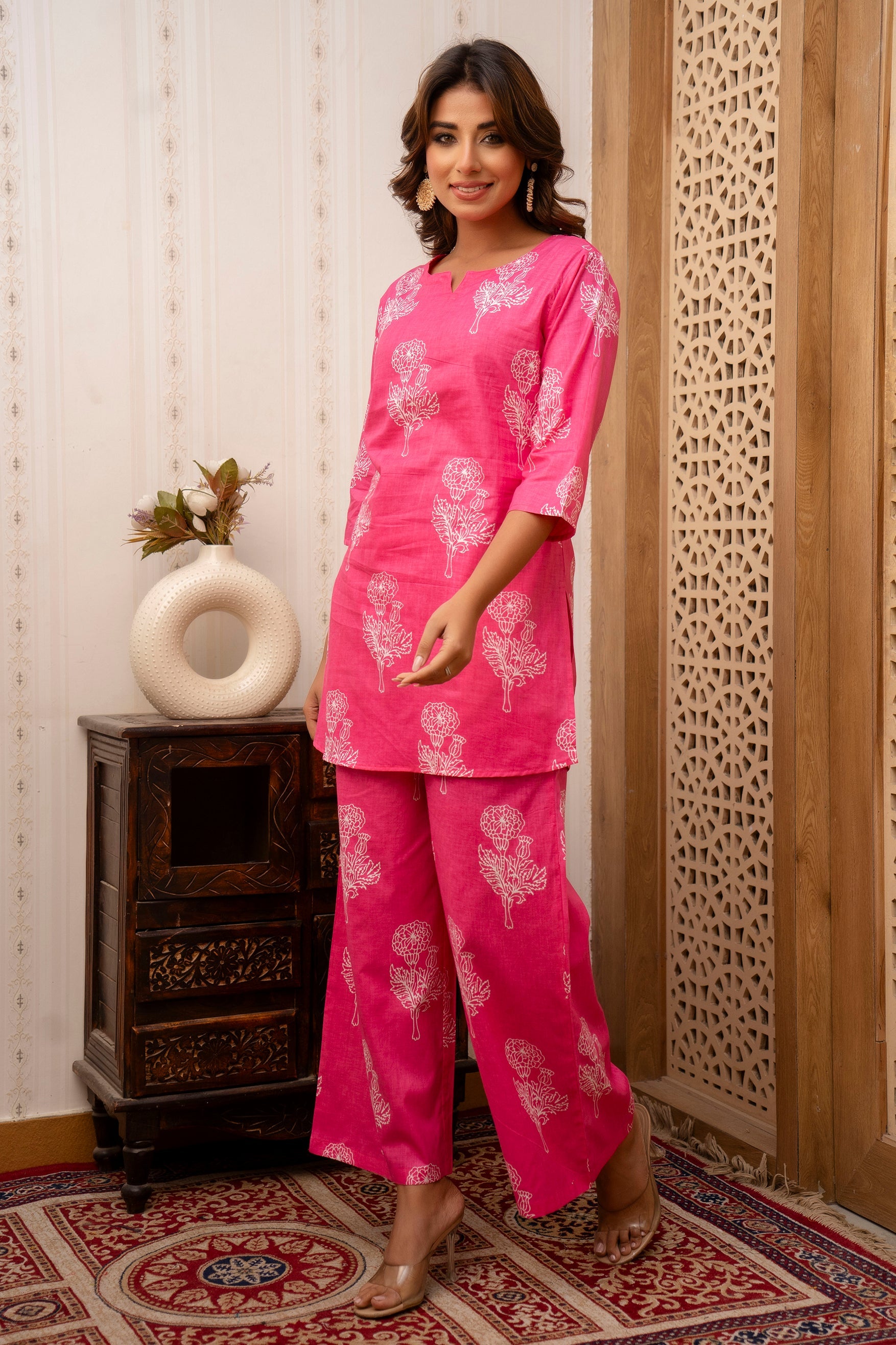 Blush Bloom Cotton Co-ord Set from Me & My