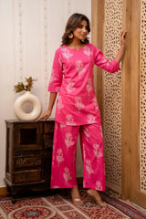 Blush Bloom Cotton Co-ord Set from Me & My