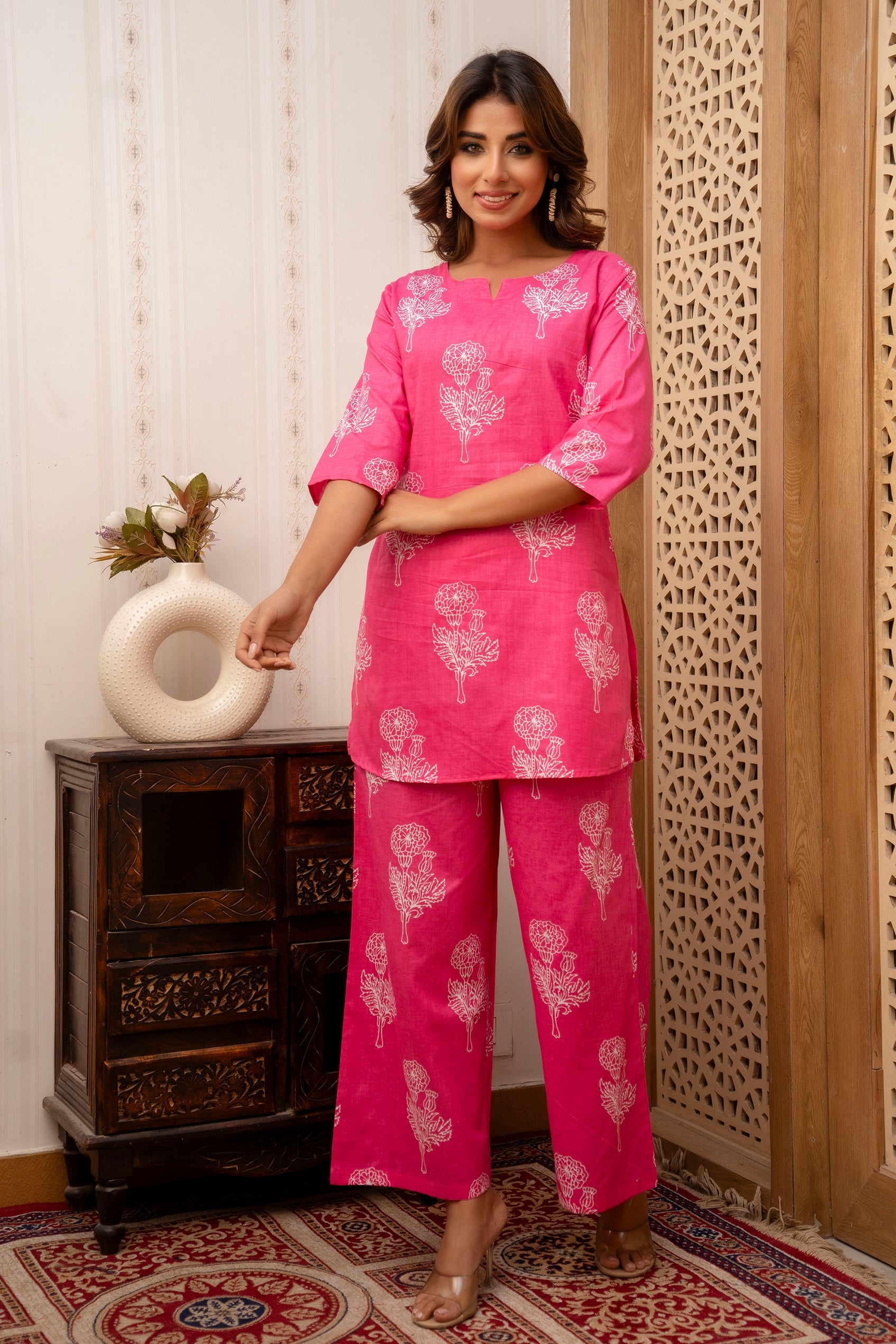 Blush Bloom Cotton Co-ord Set from Me & My