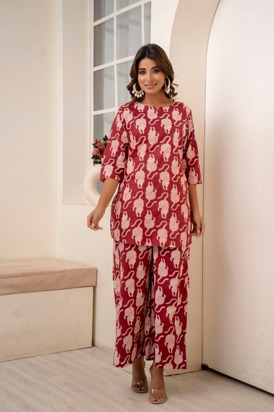 Untamed Elegance Maroon Co-ord Set — image 4