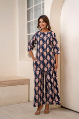 Wild Horizon Blue Cotton Co-ord Set - Me&My