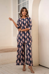 Wild Horizon Blue Cotton Co-ord Set - Me&My