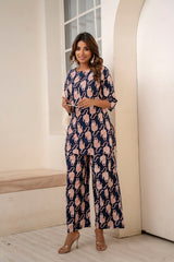 Wild Horizon Blue Cotton Co-ord Set - Me&My