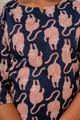 Wild Horizon Blue Cotton Co-ord Set - Me&My