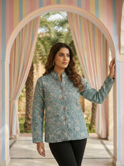 Nautical Ease Reversible Quilted Jacket