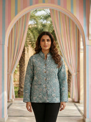 Nautical Ease Reversible Quilted Jacket