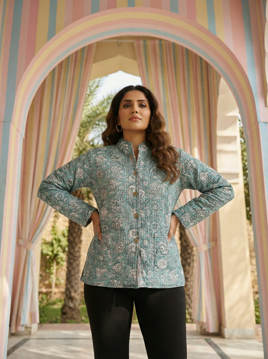 Nautical Ease Reversible Quilted Jacket — image 5