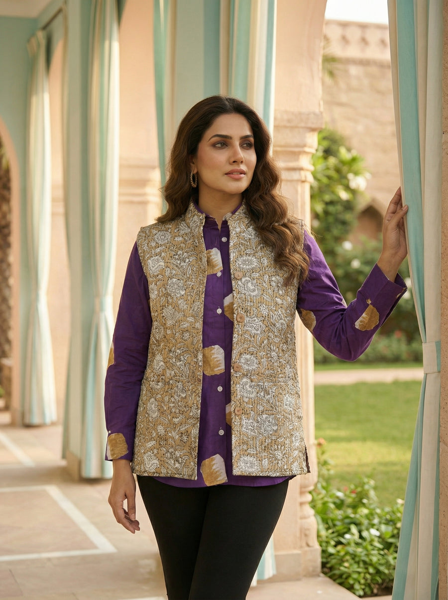 Goldenleaf Everyday Reversible Quilted Jacket Vest — image 3