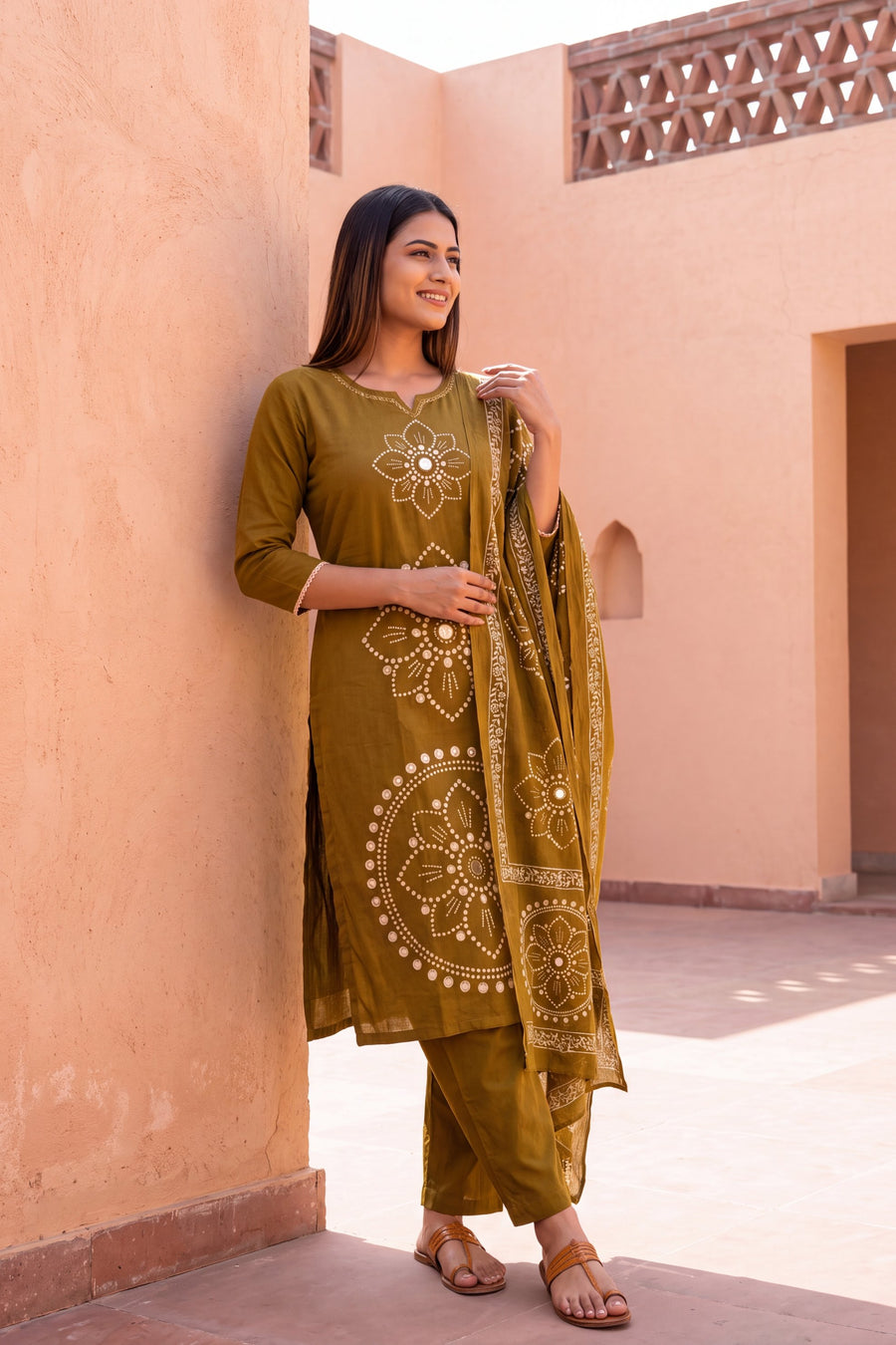 Willow Grove Cotton Dupatta Set — image 2