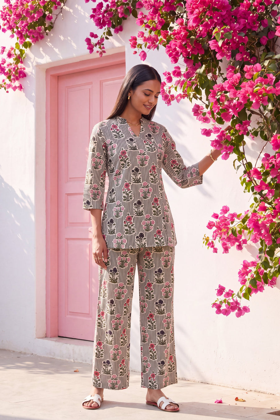 Willow Meadow Angrakha Cotton Co-ord Set — image 3