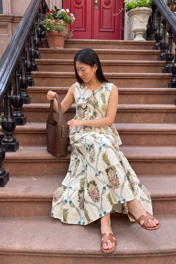 Pearl Bloom Cotton Skirt Set