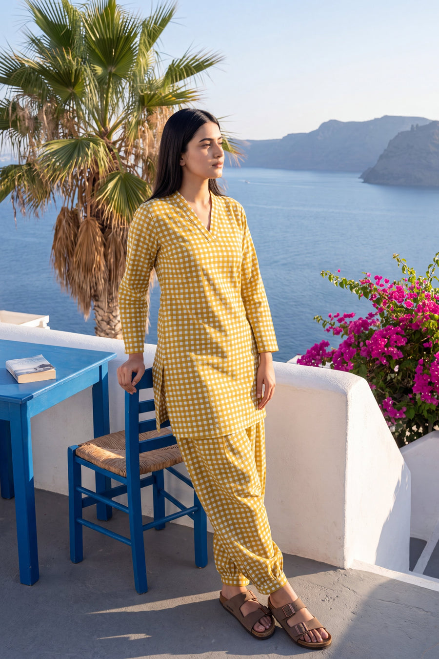 Golden Dune Cotton Farshi Salwar Set — image 2