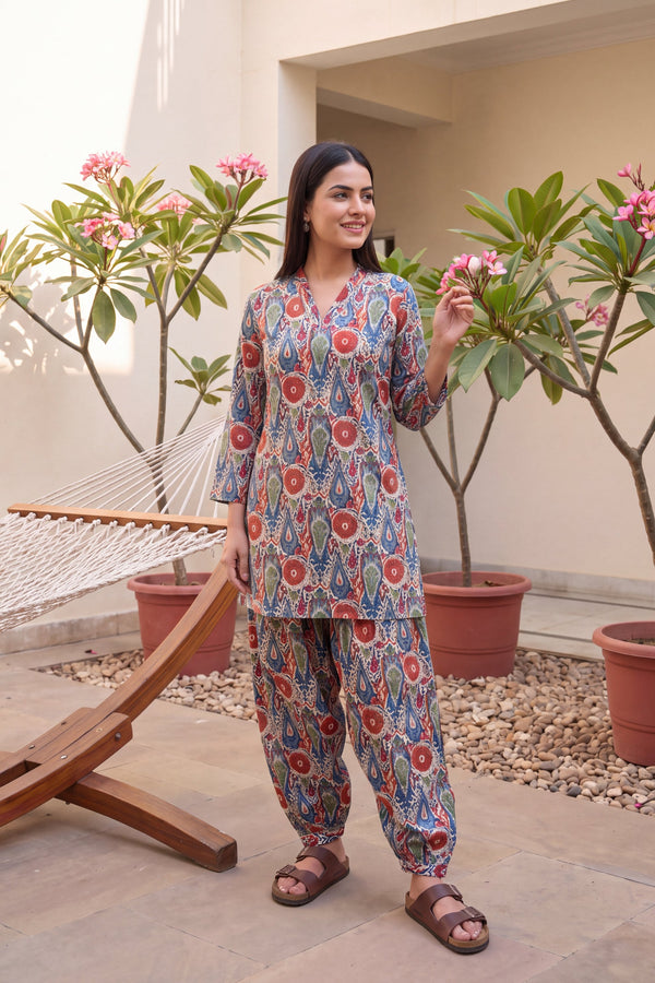 Spectra Drift Cotton Farshi Salwar Set