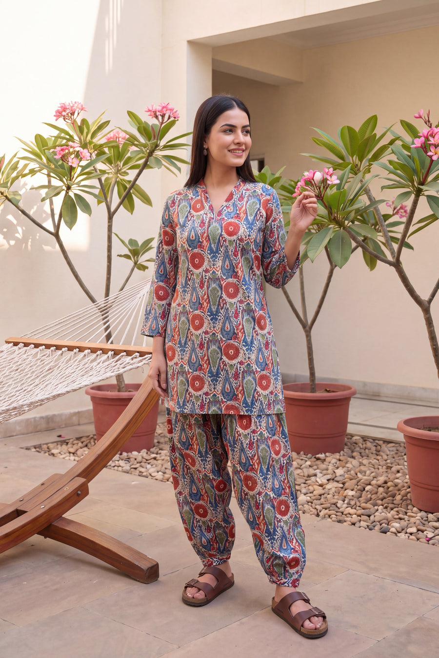Spectra Drift Cotton Farshi Salwar Set — image 4