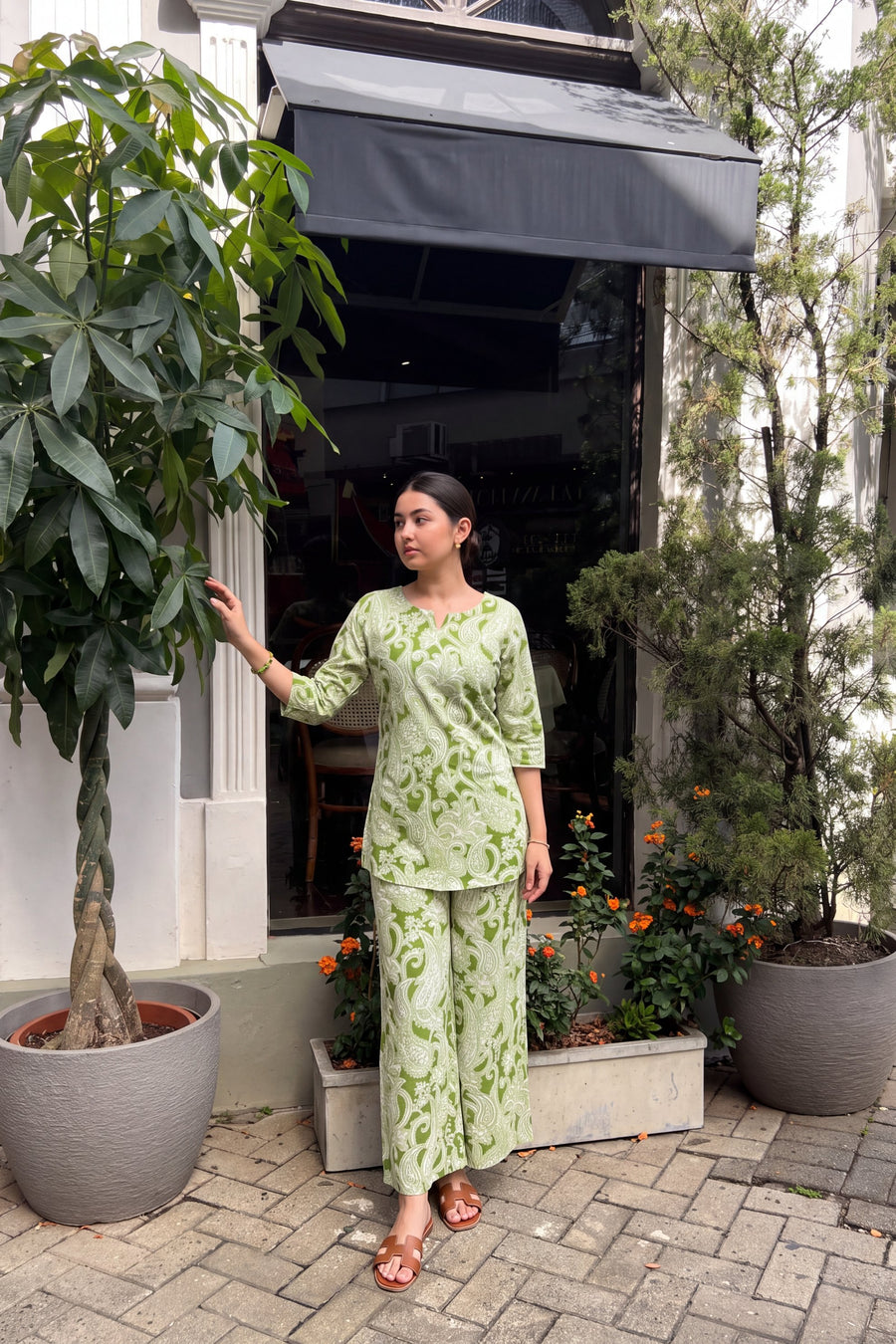 Meadow Paisley Cotton Co-ord Set — image 4