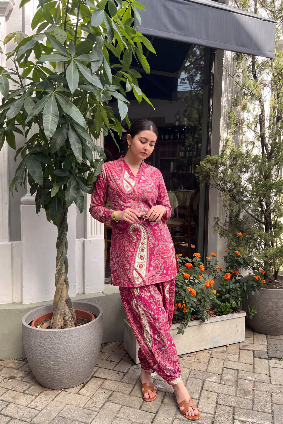 Rani Paisley Cotton Farshi Salwar Set — image 6