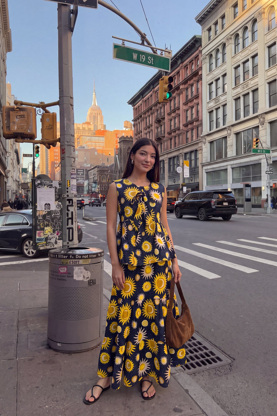 Cobalt Waltz Cotton Skirt Set — image 2